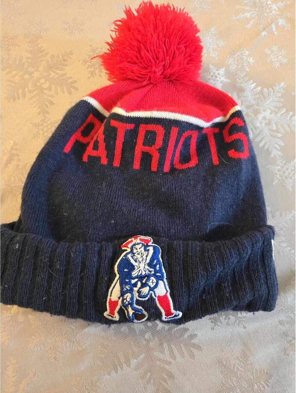 Vintage New Era New England Patriots Pat Patriot Pom Beanie - Picture 4 of 4
